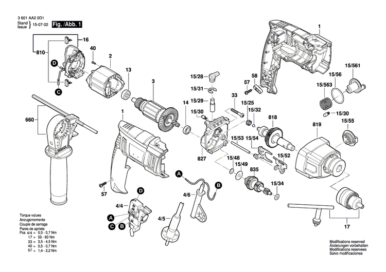 New Genuine Bosch F000605249 Armature With Fan