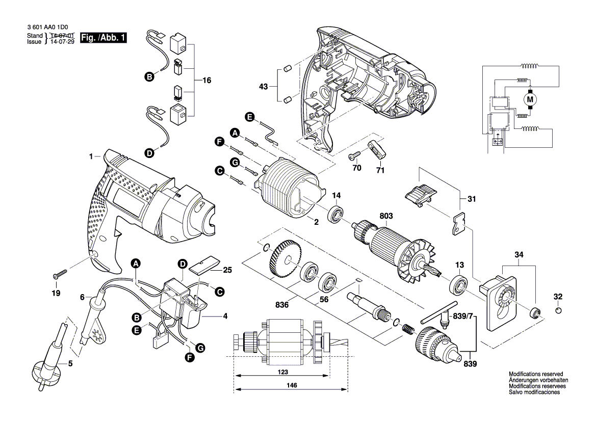 New Genuine Bosch F000607171 Field
