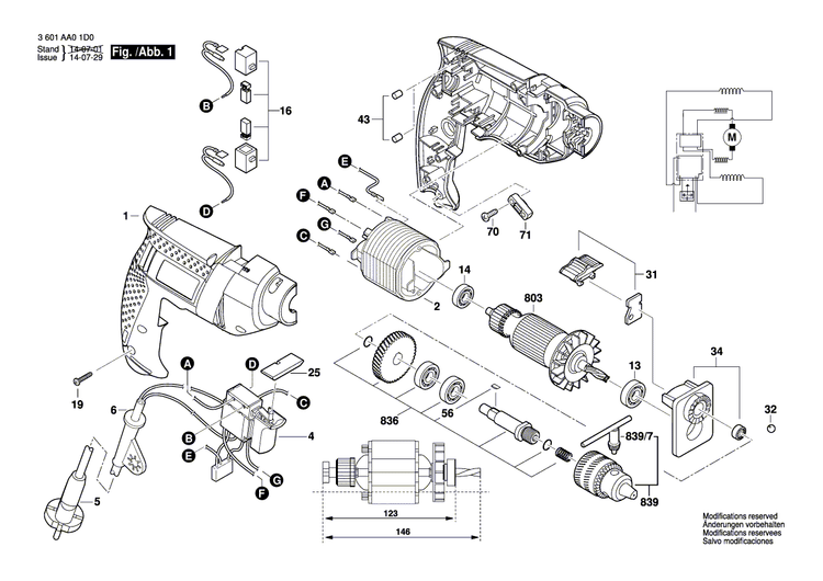 New Genuine Bosch F000607171 Field