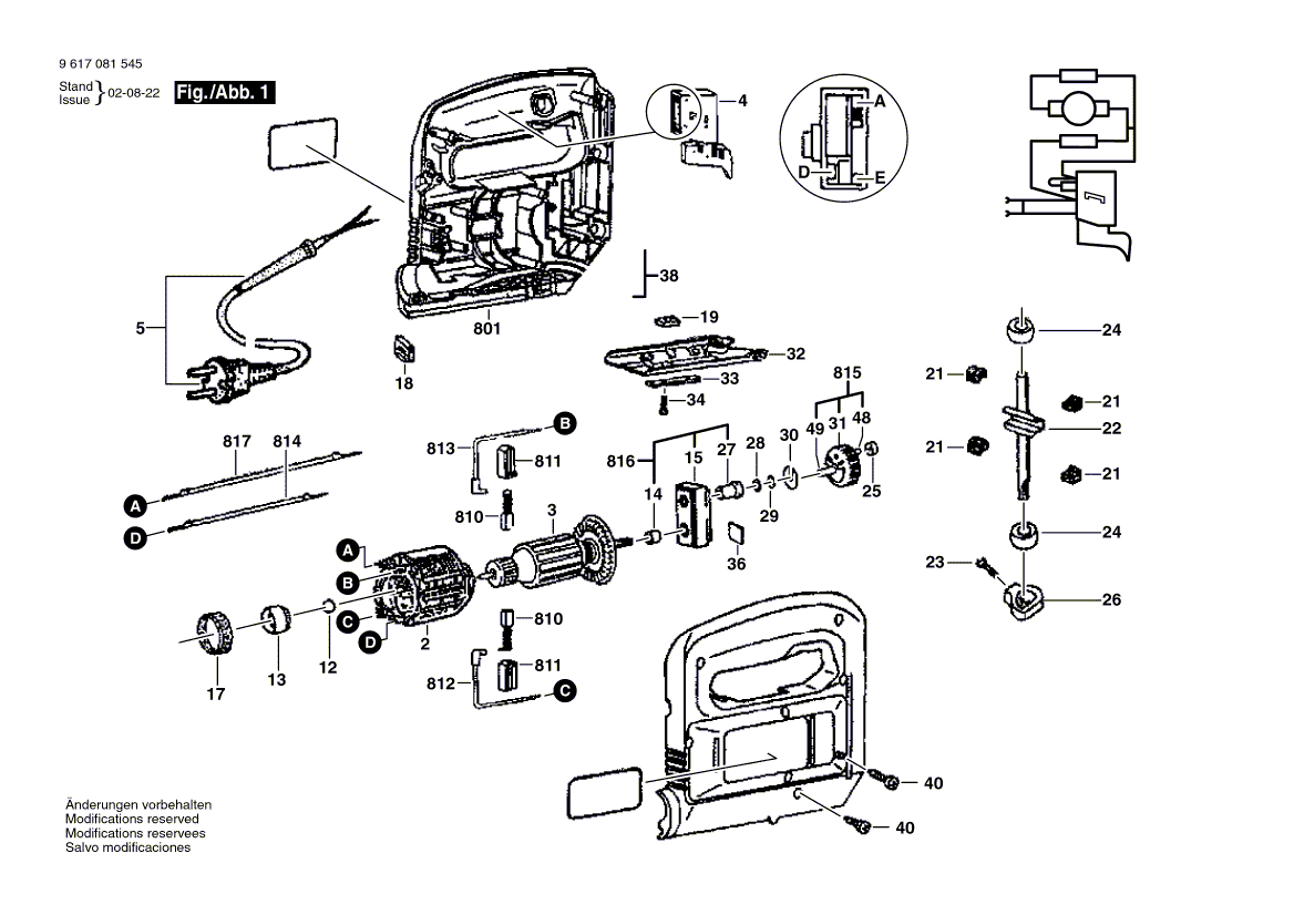 New Genuine Bosch F000613006 Bearing Bracket