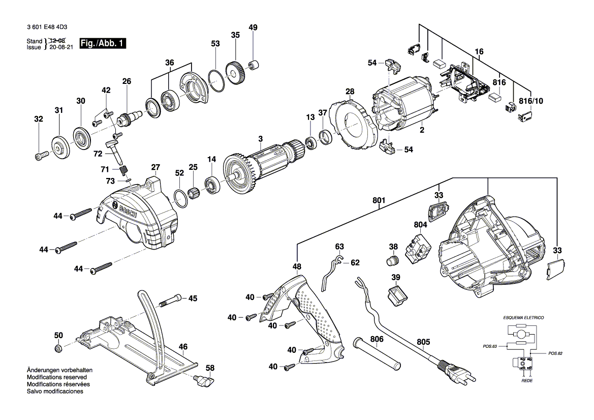 New Genuine Bosch F000616122 Detent Pin