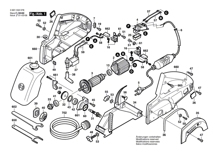 New Genuine Bosch F000617002 Parts Set