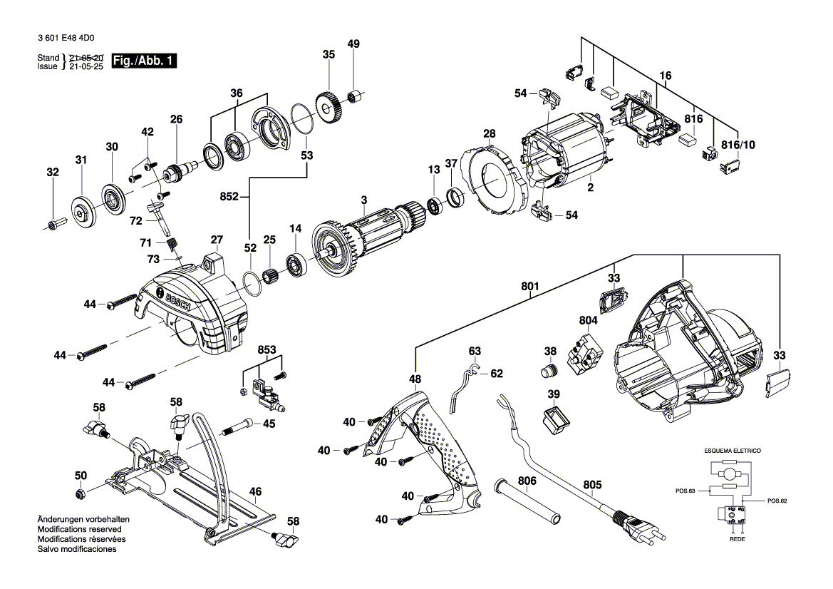 New Genuine Bosch F000634146 Shut-Off Tap