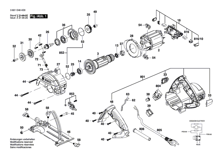 New Genuine Bosch F000634146 Shut-Off Tap