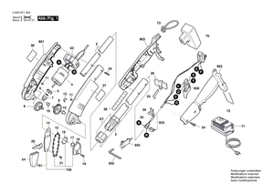New Genuine Bosch F016102087 Handle