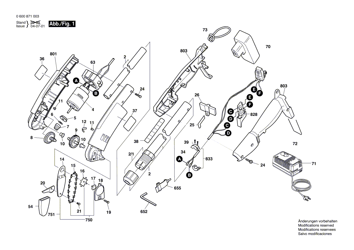 New Genuine Bosch F016102133 Parts Set