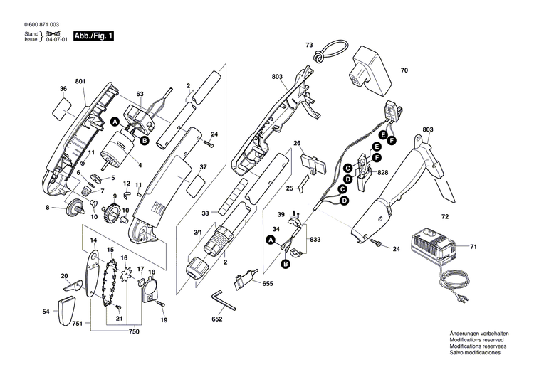 New Genuine Bosch F016102133 Parts Set