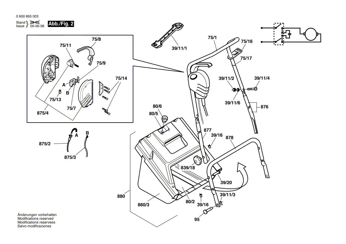New Genuine Bosch F016102135 Side Plate
