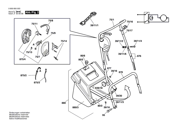 New Genuine Bosch F016102135 Side Plate