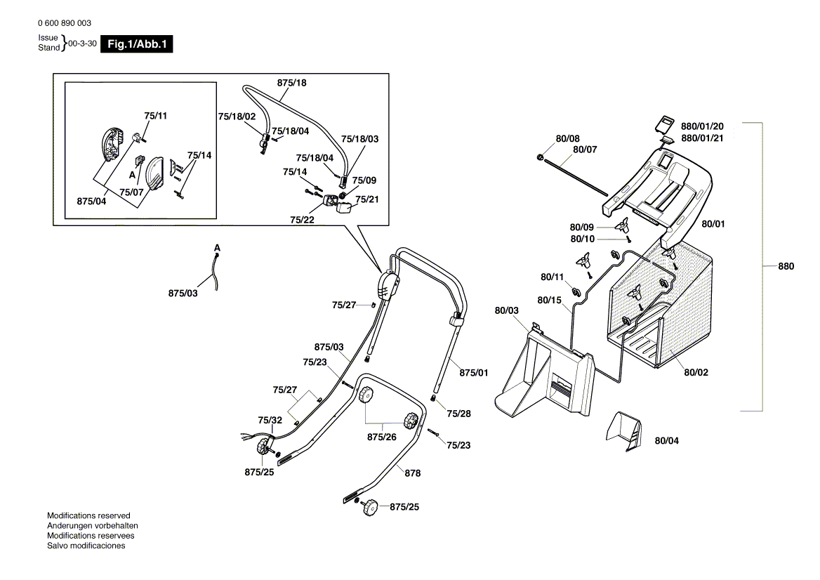 New Genuine Bosch F016102324 Switch Kit