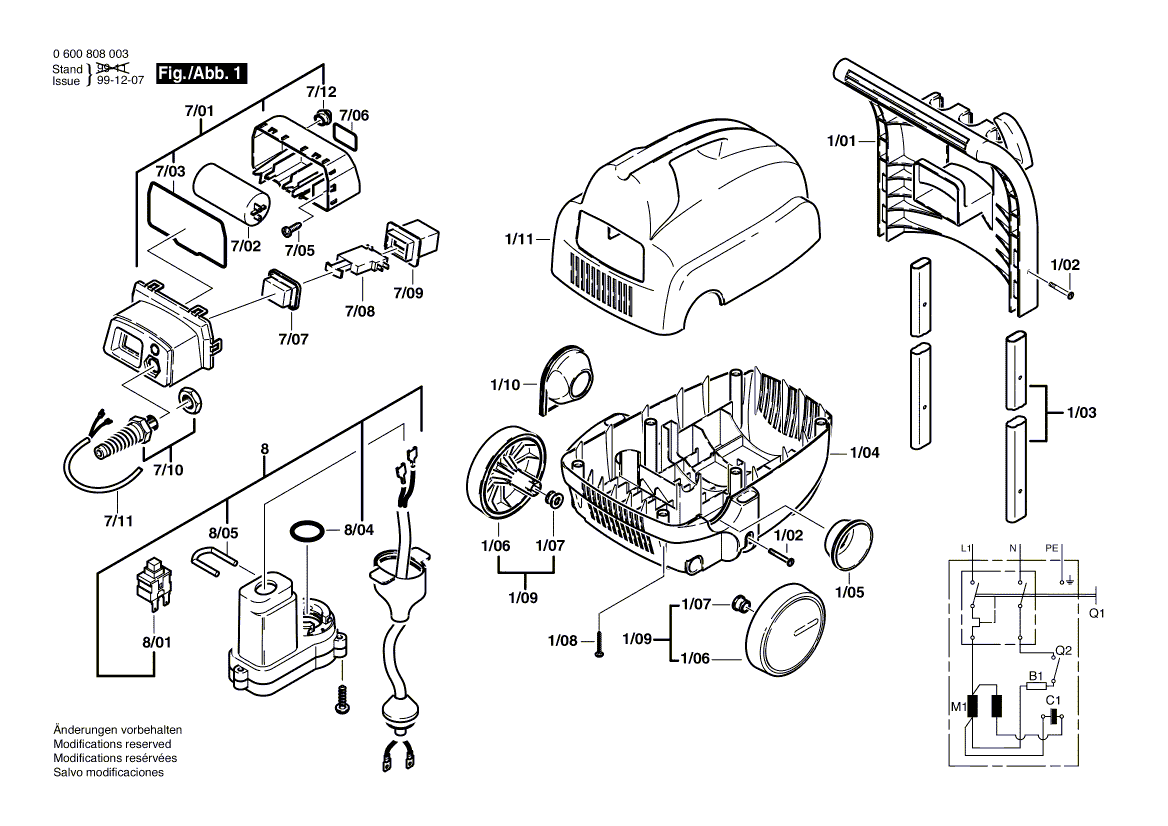 New Genuine Bosch F016102519 Switch