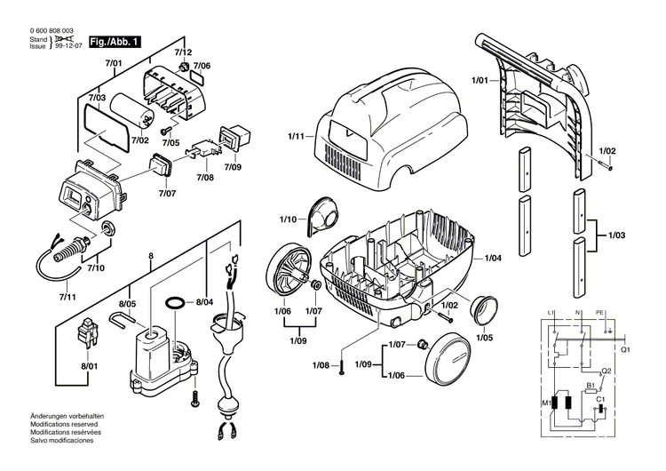 New Genuine Bosch F016102519 Switch