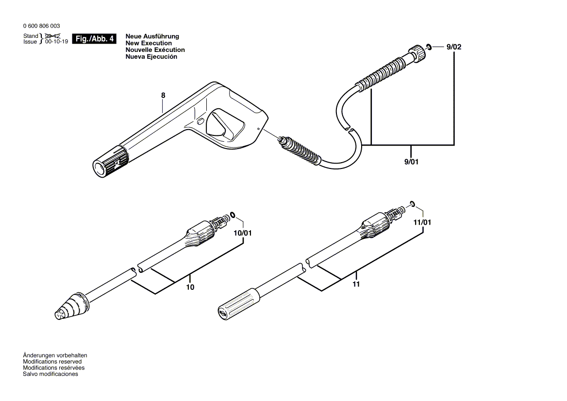 New Genuine Bosch F016102793 Spray Tube