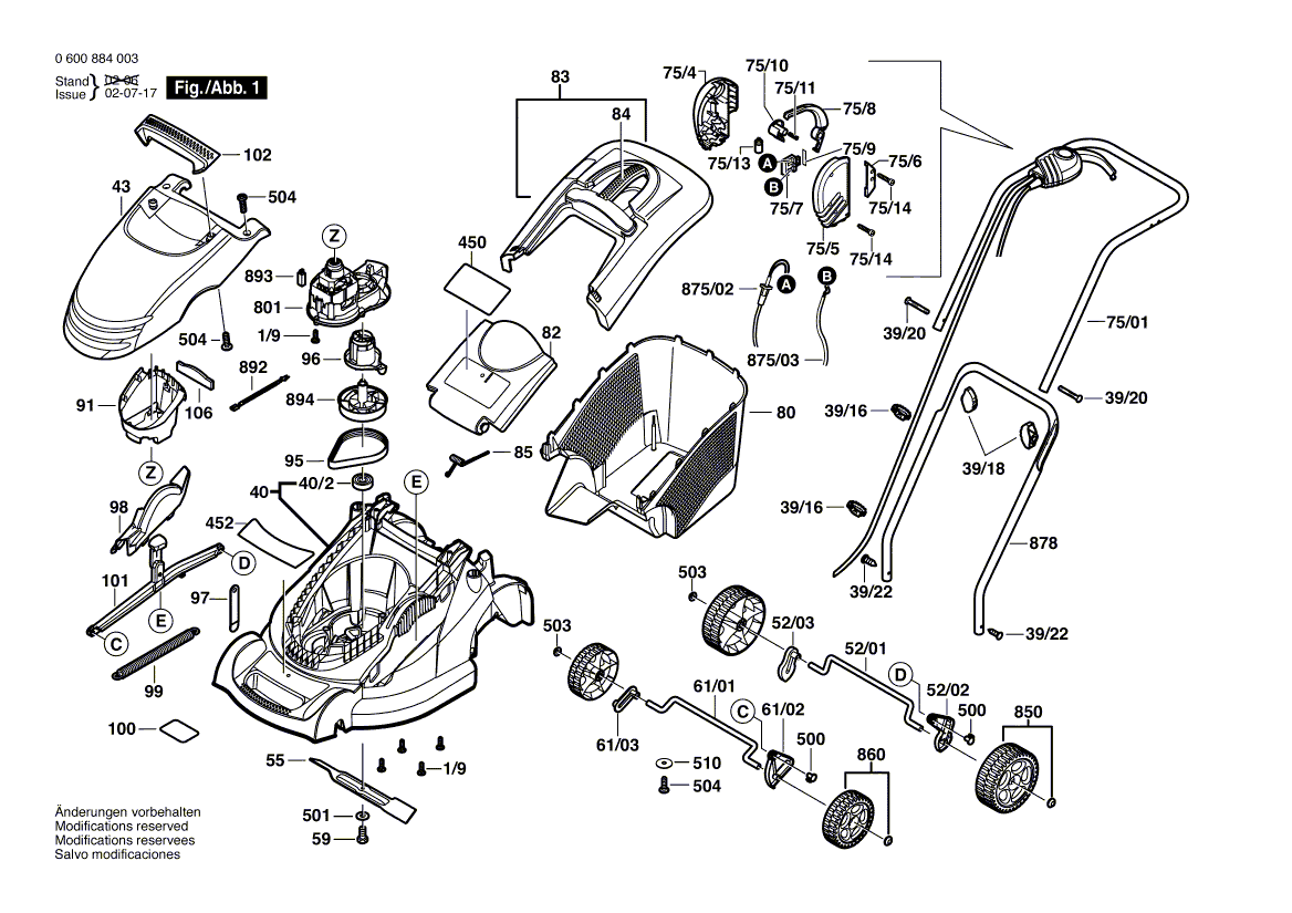 New Genuine Bosch F016102944 Wheel