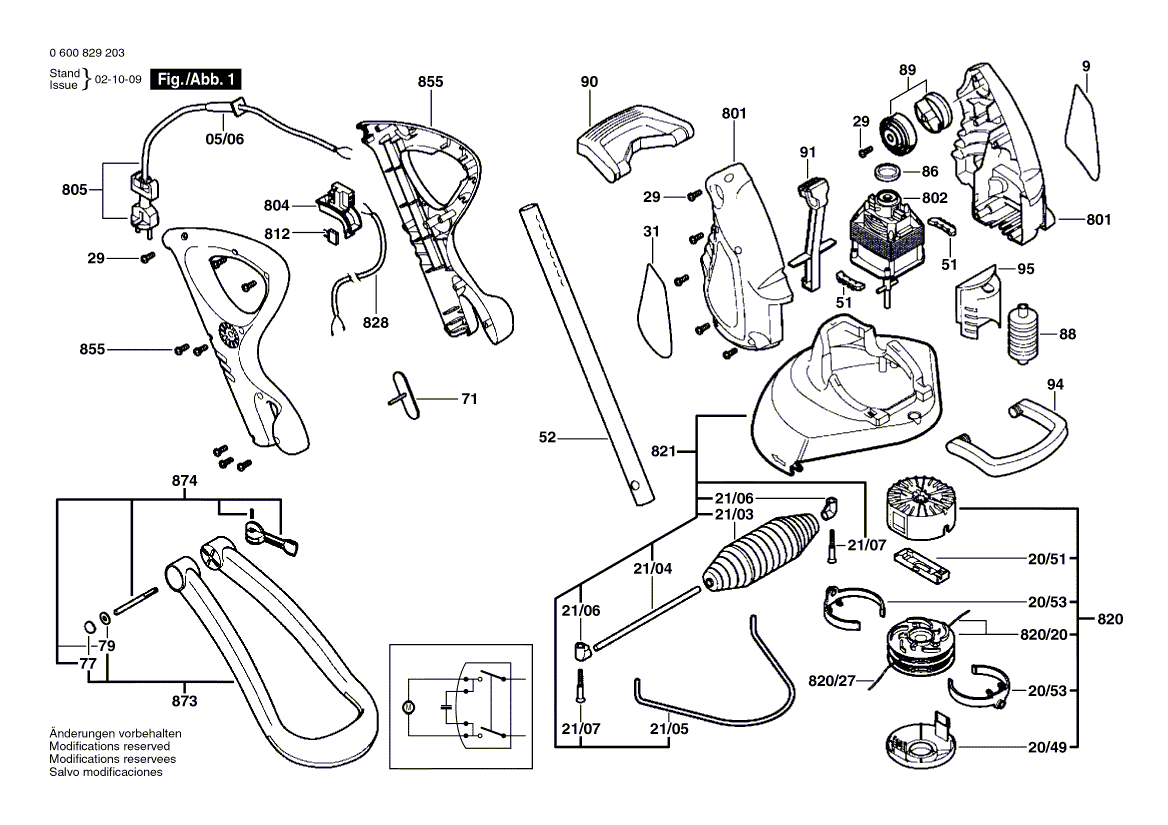 New Genuine Bosch F016103129 Housing Set
