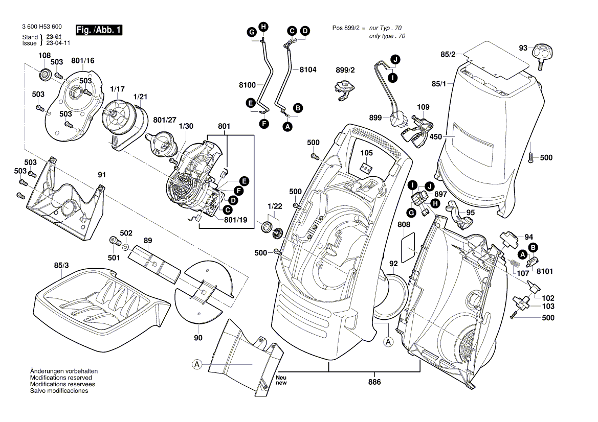 New Genuine Bosch F016103198 Connecting Cable