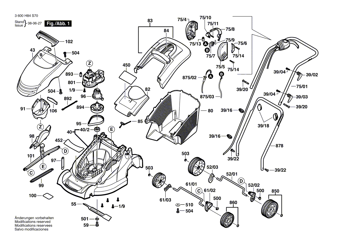 New Genuine Bosch F016103429 Motor