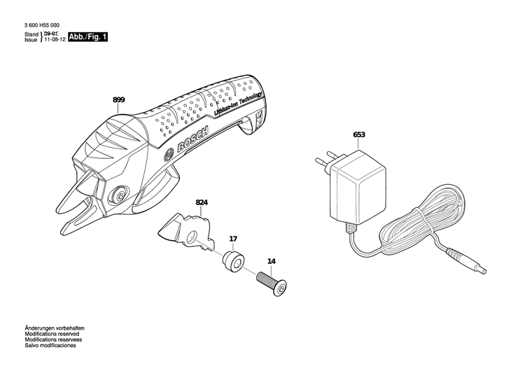 New Genuine Bosch F016104007 Blade