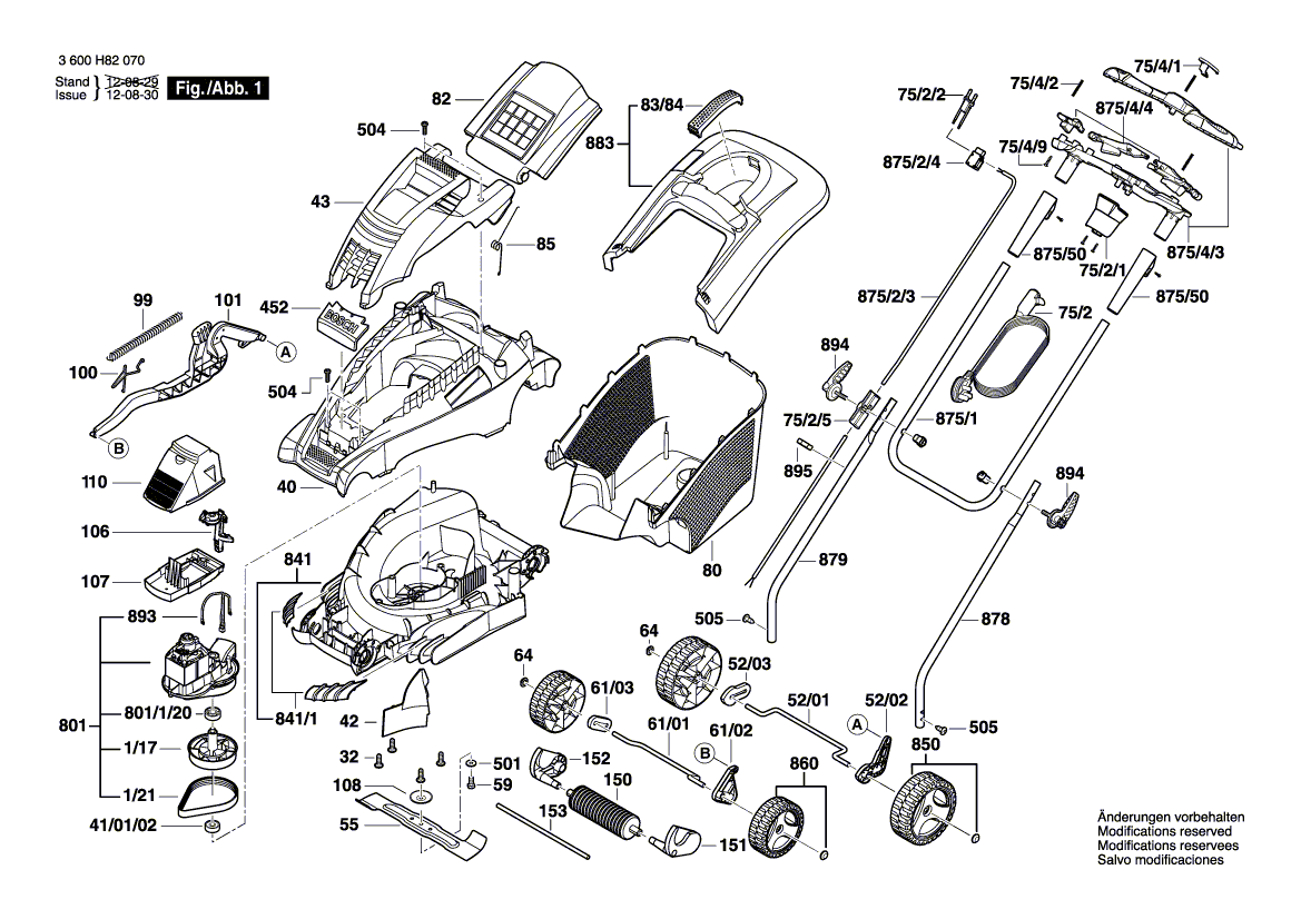 New Genuine Bosch F016104159 Housing Set