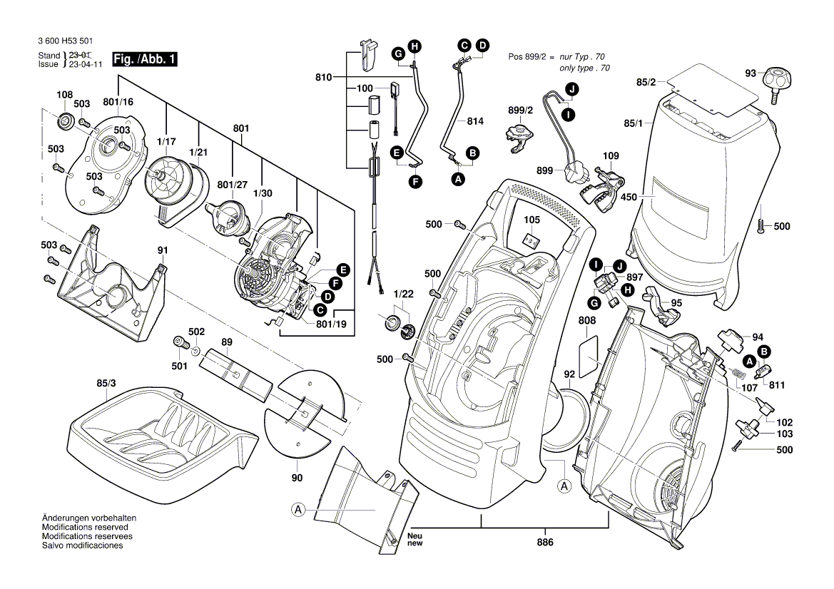 New Genuine Bosch F016104212 Front Housing