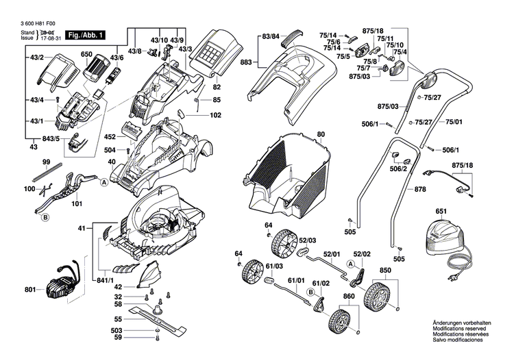 New Genuine Bosch F016104248 Motor assembly