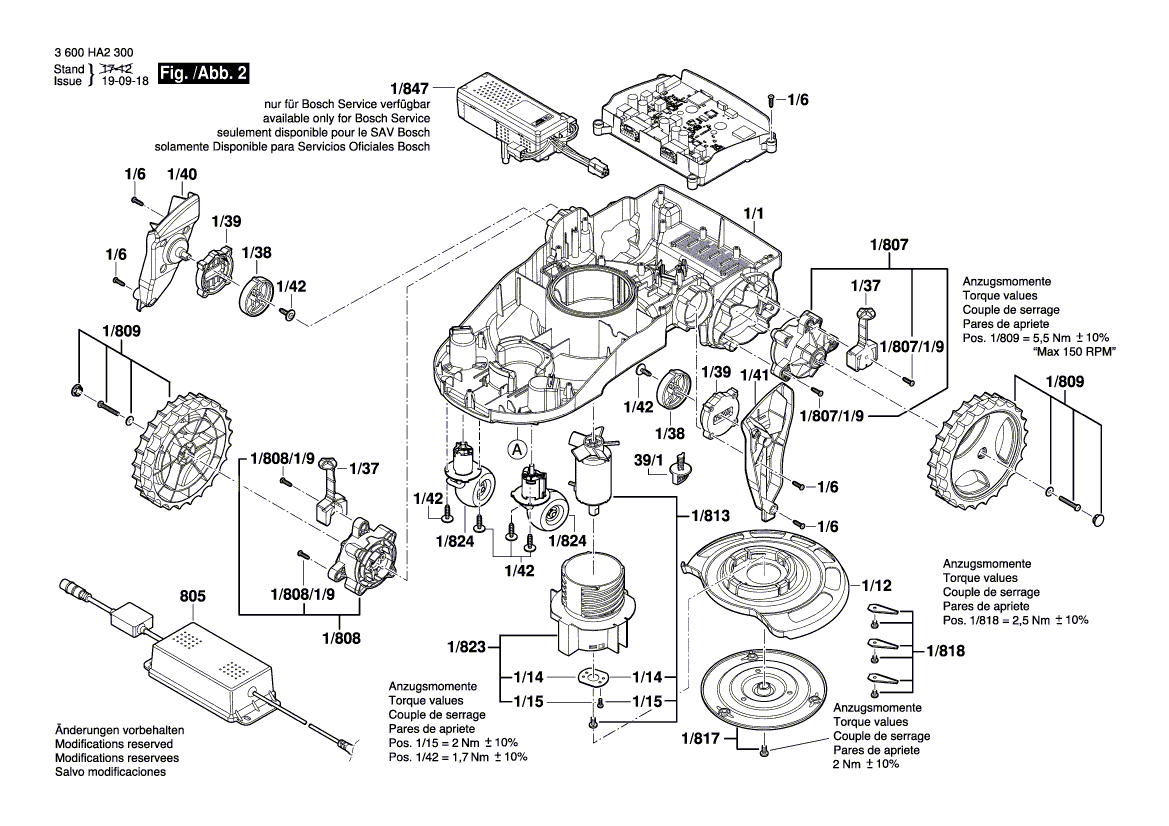 New Genuine Bosch F016104251 Drive Unit