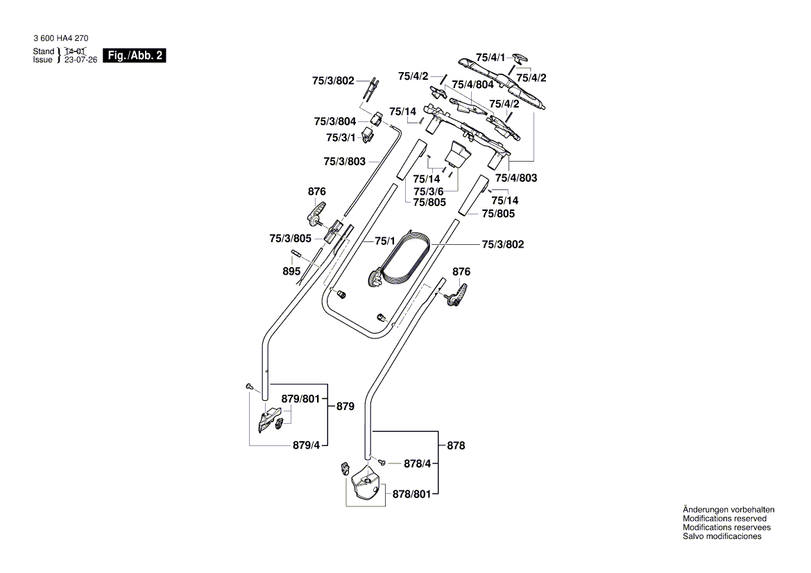 New Genuine Bosch F016104504 Power supply cord
