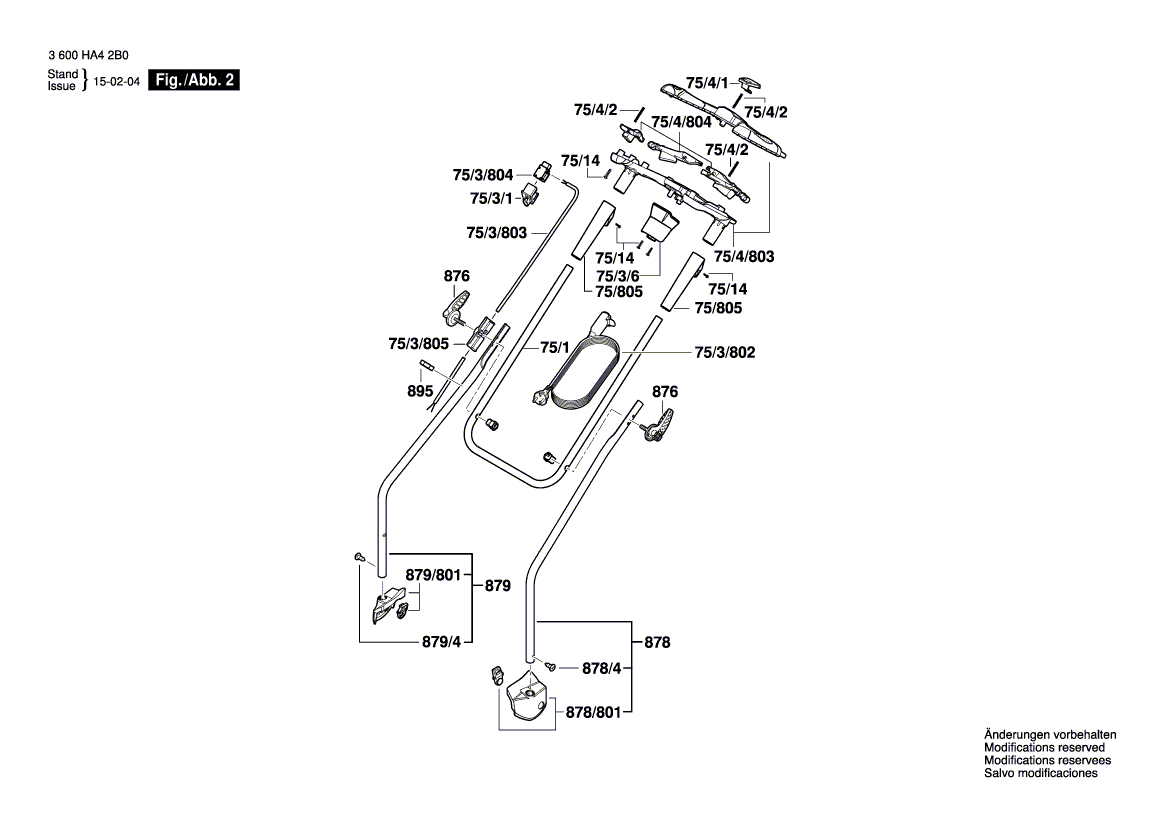 New Genuine Bosch F016104819 Power supply cord