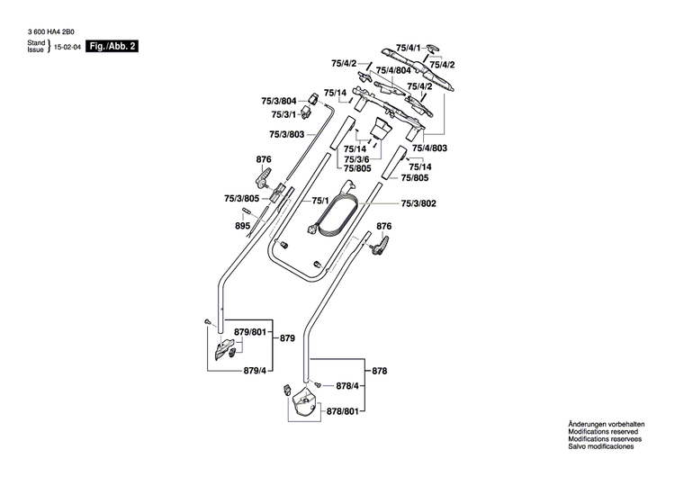 New Genuine Bosch F016104819 Power supply cord