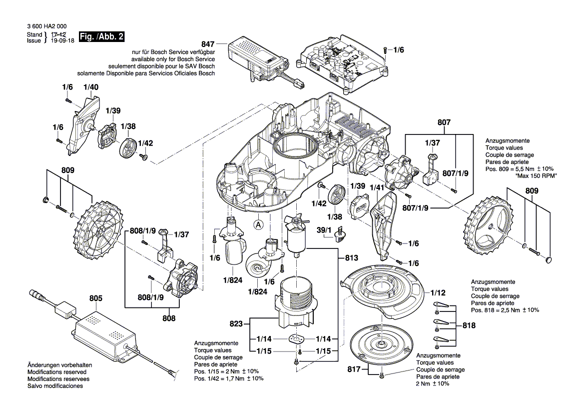 New Genuine Bosch F016104877 wheel lift unit