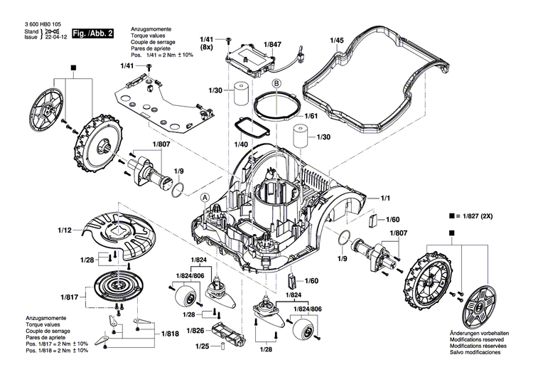 New Genuine Bosch F016104901 Drive Motor