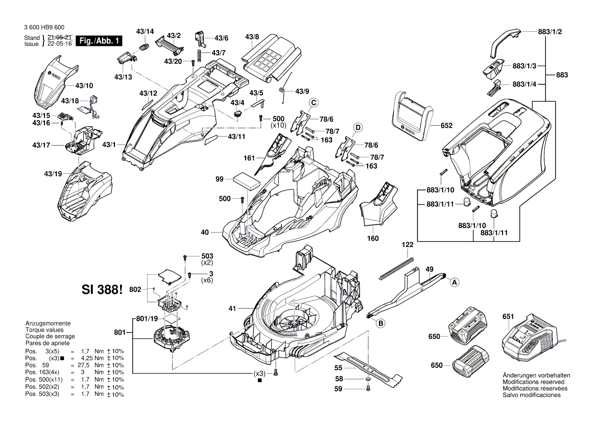 New Genuine Bosch F016105440 Electronics Module