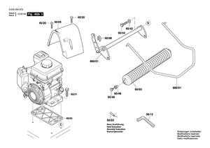 New Genuine Bosch F016A57820 Spring