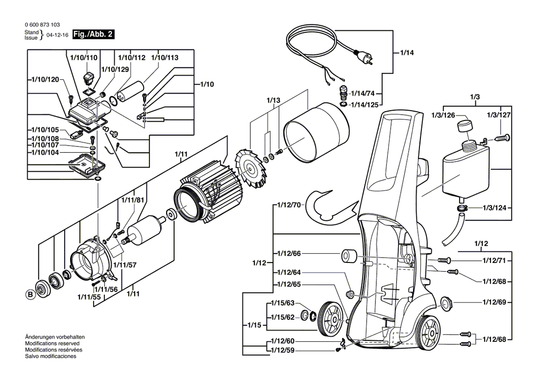 New Genuine Bosch F016F03043 Parts Set