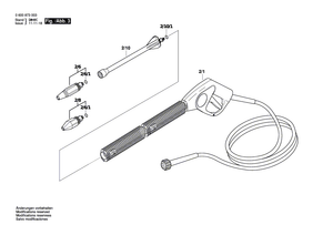New Genuine Bosch F016F03045 Power supply cord