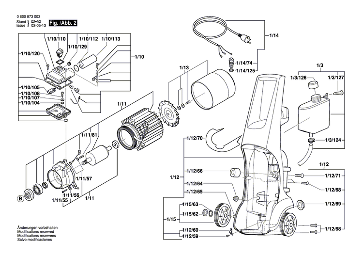 New Genuine Bosch F016F03056 Jet Pipe