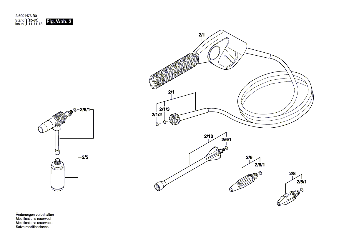 New Genuine Bosch F016F03057 Nozzle