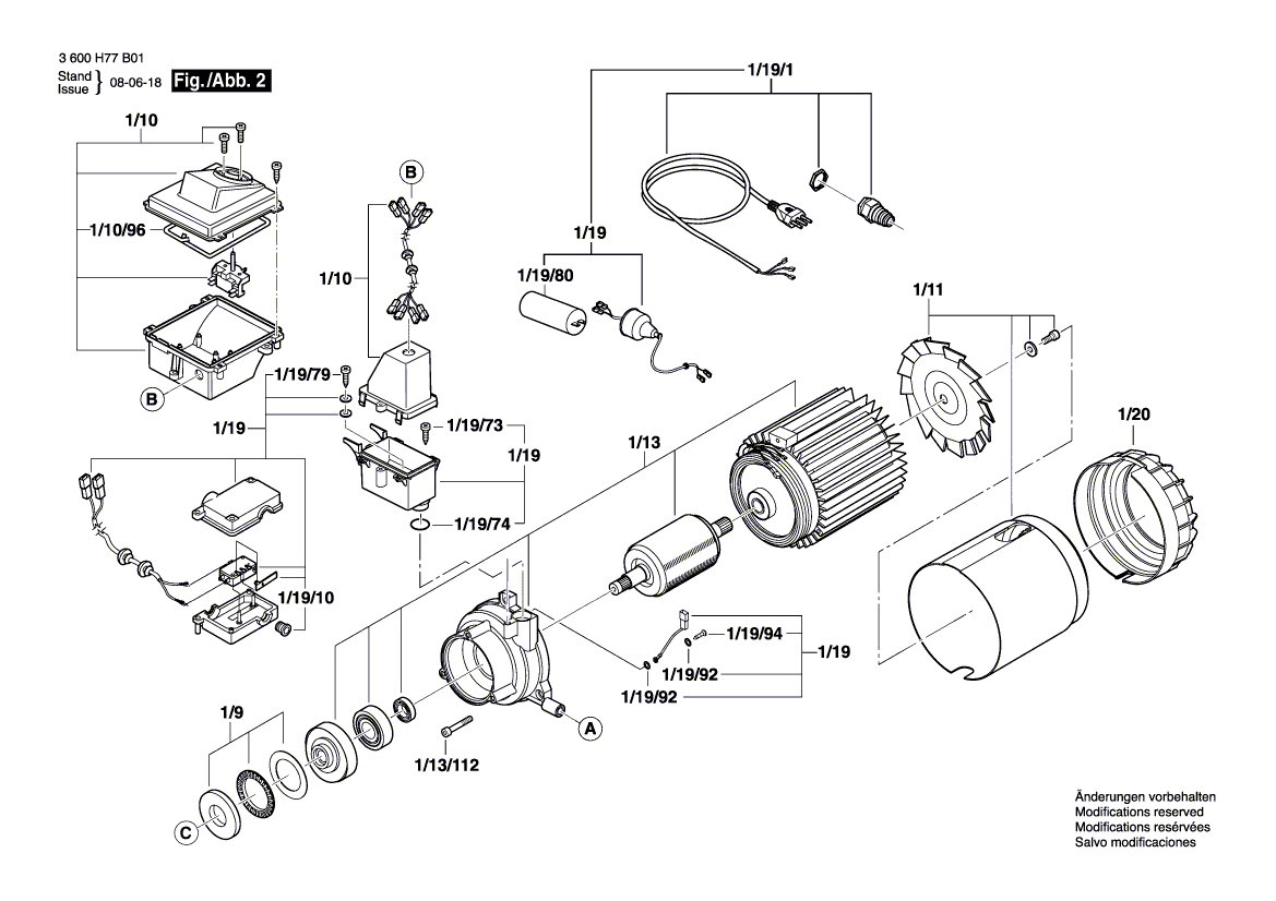 New Genuine Bosch F016F03076 Parts Set