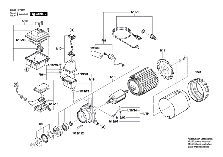 New Genuine Bosch F016F03076 Parts Set