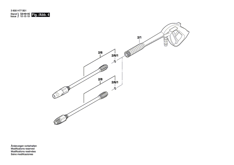 New Genuine Bosch F016F03076 Parts Set