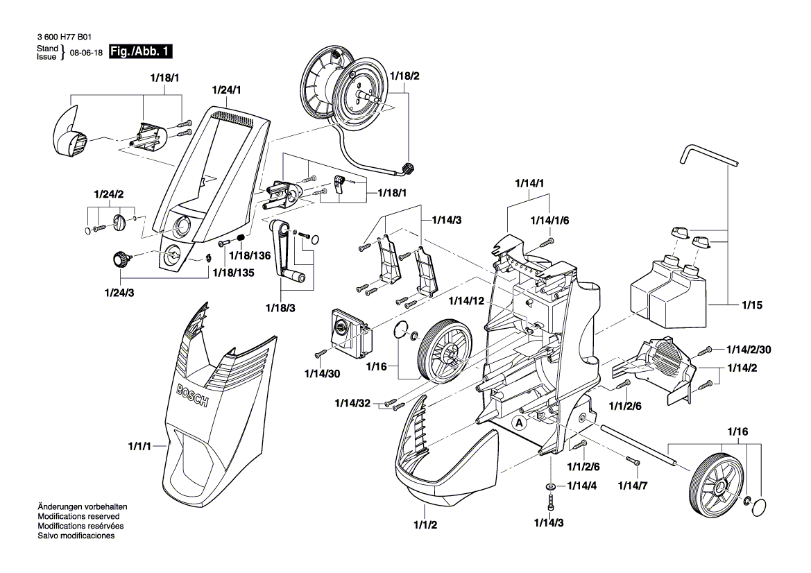 New Genuine Bosch F016F03076 Parts Set
