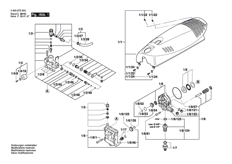 New Genuine Bosch F016F03096 Housing