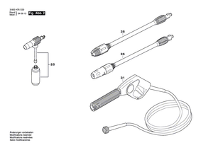 New Genuine Bosch F016F03352 Power supply cord