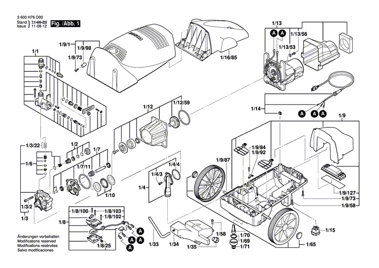 New Genuine Bosch F016F03366 Cover