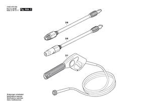 New Genuine Bosch F016F03369 Handle