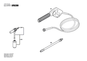 New Genuine Bosch F016F03420 Jet Pipe