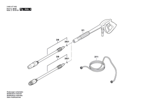 New Genuine Bosch F016F03478 Power supply cord