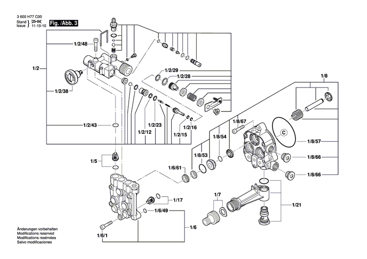New Genuine Bosch F016F03501 Housing