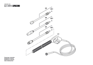 New Genuine Bosch F016F03554 Jet Pipe