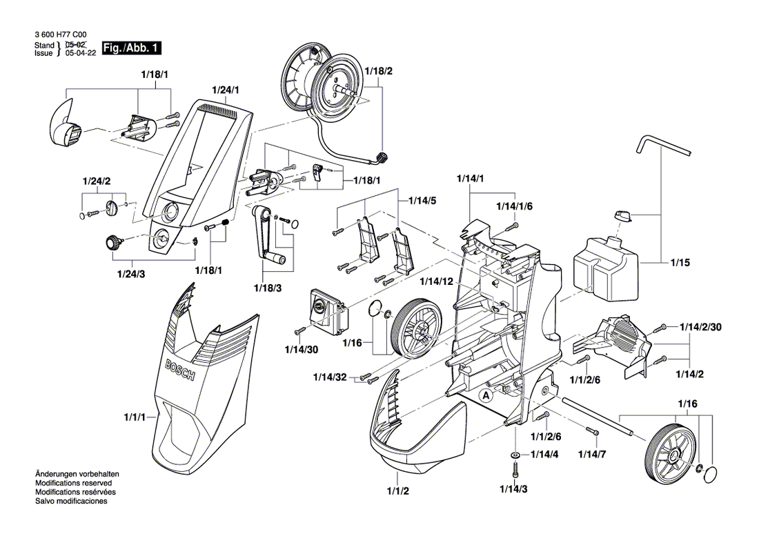 New Genuine Bosch F016F03578 Parts Set